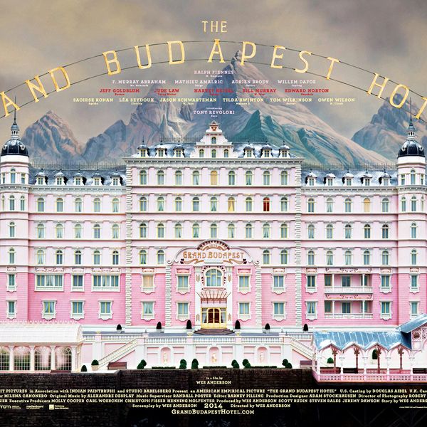 THE GRAND BUDAPEST HOTEL, British poster art, 2014, TM & Copyright ©Fox Searchlight Pictures. All
