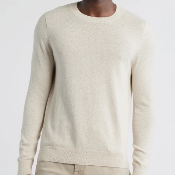 Nordstrom Crewneck Cotton & Cashmere Sweater