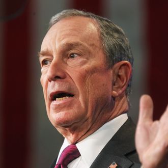 NEW YORK, NY - JANUARY 12: New York Mayor Michael Bloomberg delivers his annual State of the City address at Morris High School Campus on January 12, 2012 in the Bronx borough of New York City. Education reform was a significant part of Bloomberg's address. (Photo by Mario Tama/Getty Images)