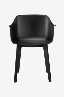 CB2 Shape Black Molded Chair