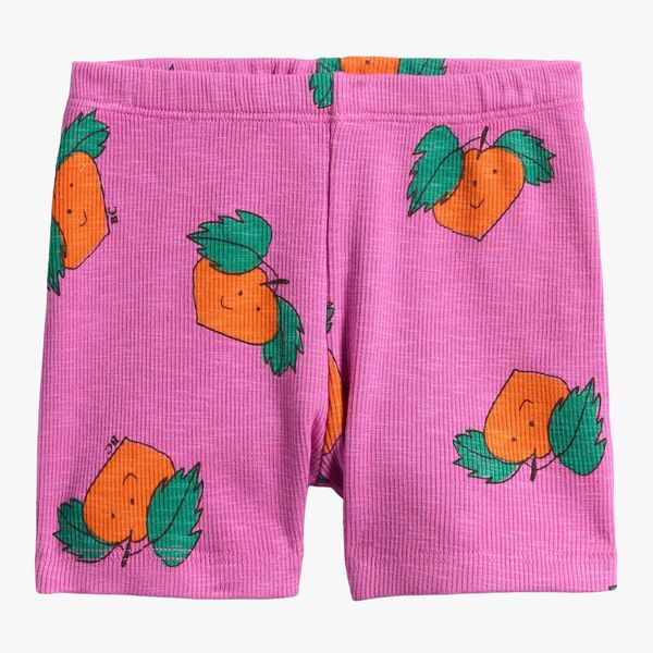 Bobo Choses Tangerine Print Stretch Organic Cotton Shorts