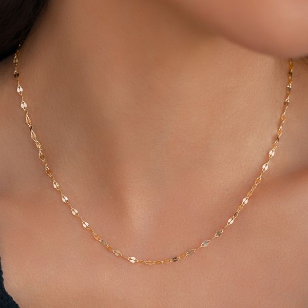 Mint & Lily Petal Chain Necklace