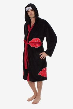 Naruto Shippuden Akatsuki Cosplay Kapuzen-Fleece-Bademantel