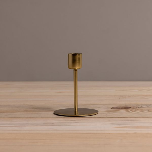 Be Home Kent Gold Taper Candle Holder