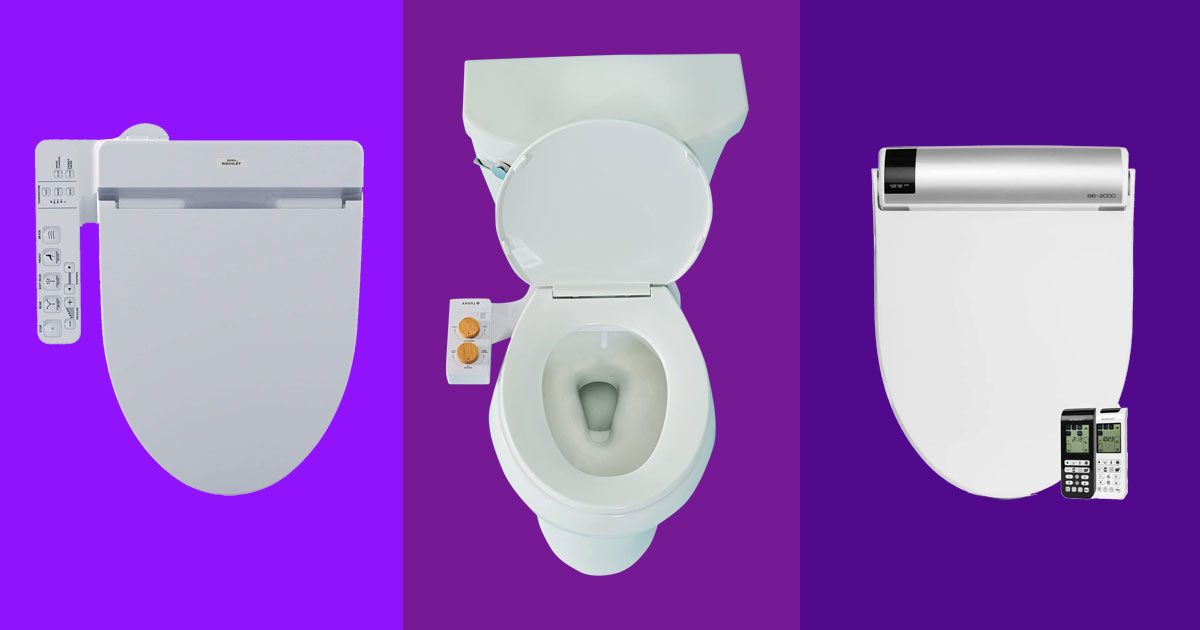 Non-Electric Bidet Toilet Seat Elongated Dual Nozzles Self-cleaning V-Shape USA 