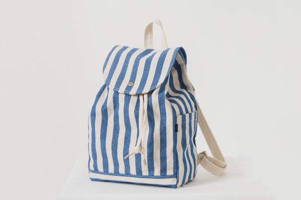 Baggu Drawstring Backpack in Summer Stripe