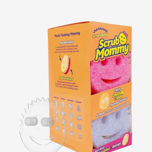 Scrub Daddy Scrub Mommy Sponges 6 Ct + Daddy Caddy