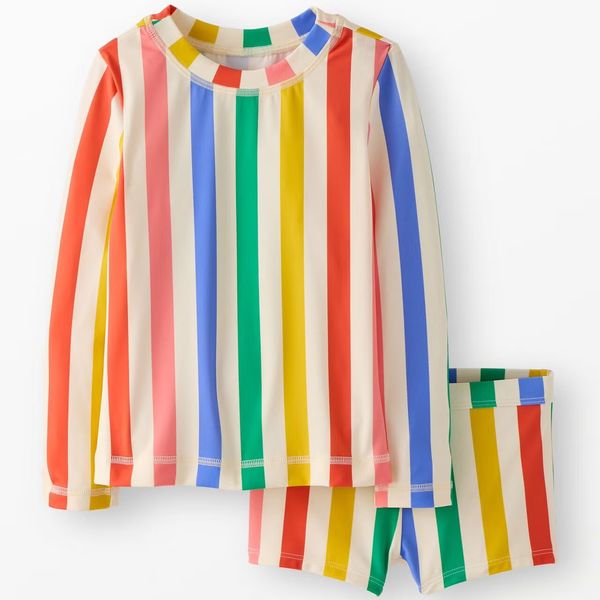 Hanna Andersson Rash Guard Top & Shorts Set