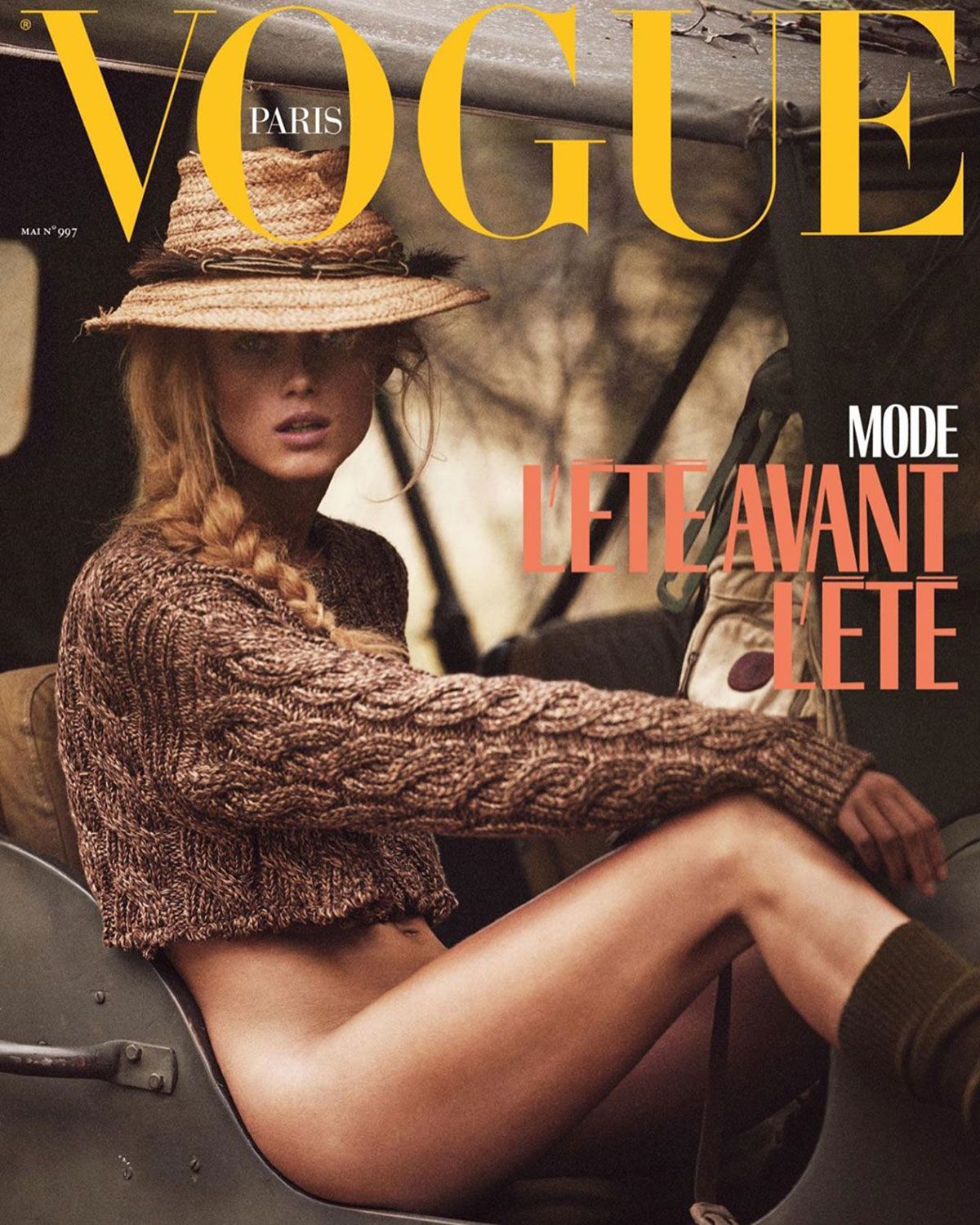 Vogue Paris's Cover Model Has Lost Her Pants