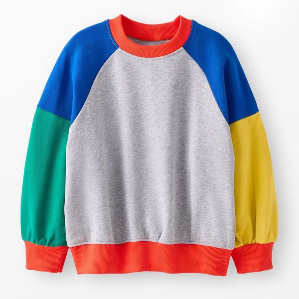 Hanna Andersson French Terry Colorblock Bubble Sweatshirt