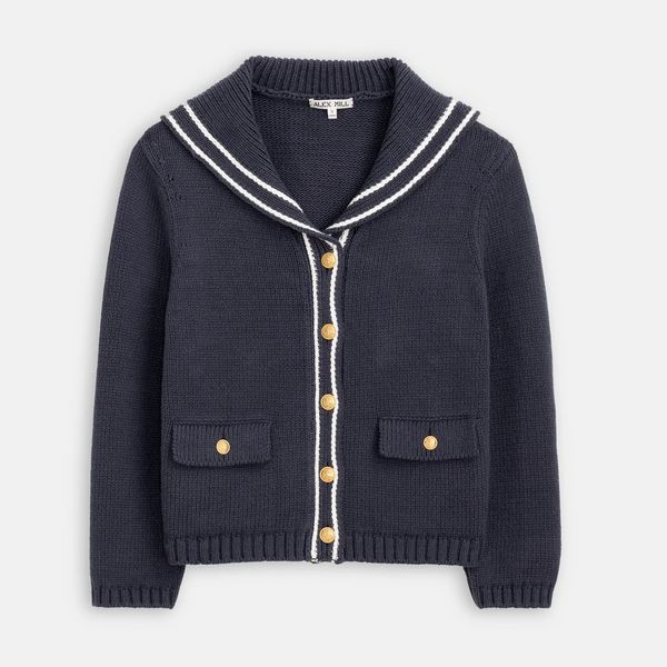 Alex Mill Cassie Sailor Cardigan in Cotton Blend