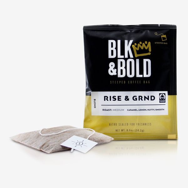 BLK & BOLD Steeped Coffee: Rise & GRND, Medium Roast - Bonsai