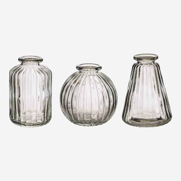 Sass & Belle Plain Glass Bud Vases - Set of 3