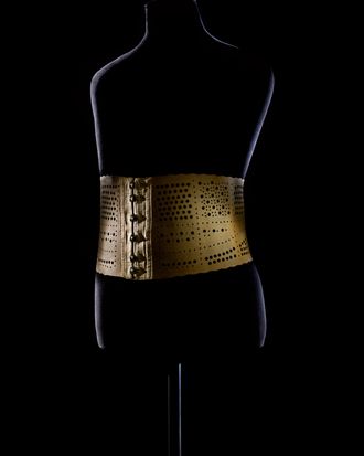A corset on display in the 