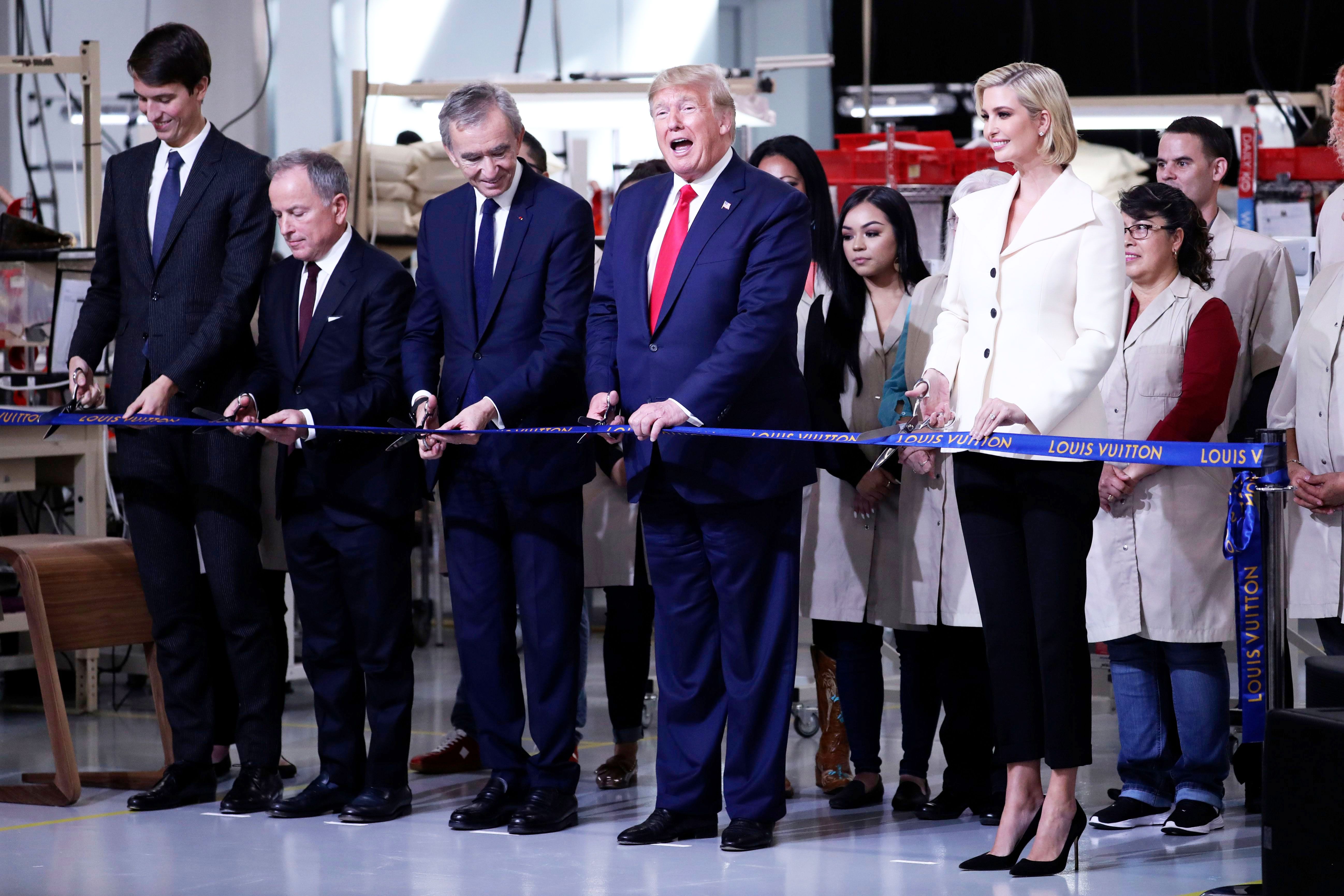Trump's Louis Vuitton Ribbon-Cutting Ceremony Causes Hollywood