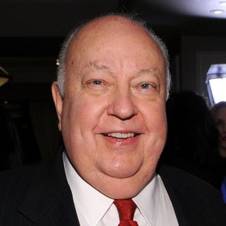 President of Fox News Channel Roger Ailes and Fox Business Network anchor Melissa Francis attend Melissa's book 