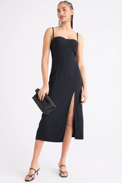 J.Crew Fitted Crepe Bustier Dress
