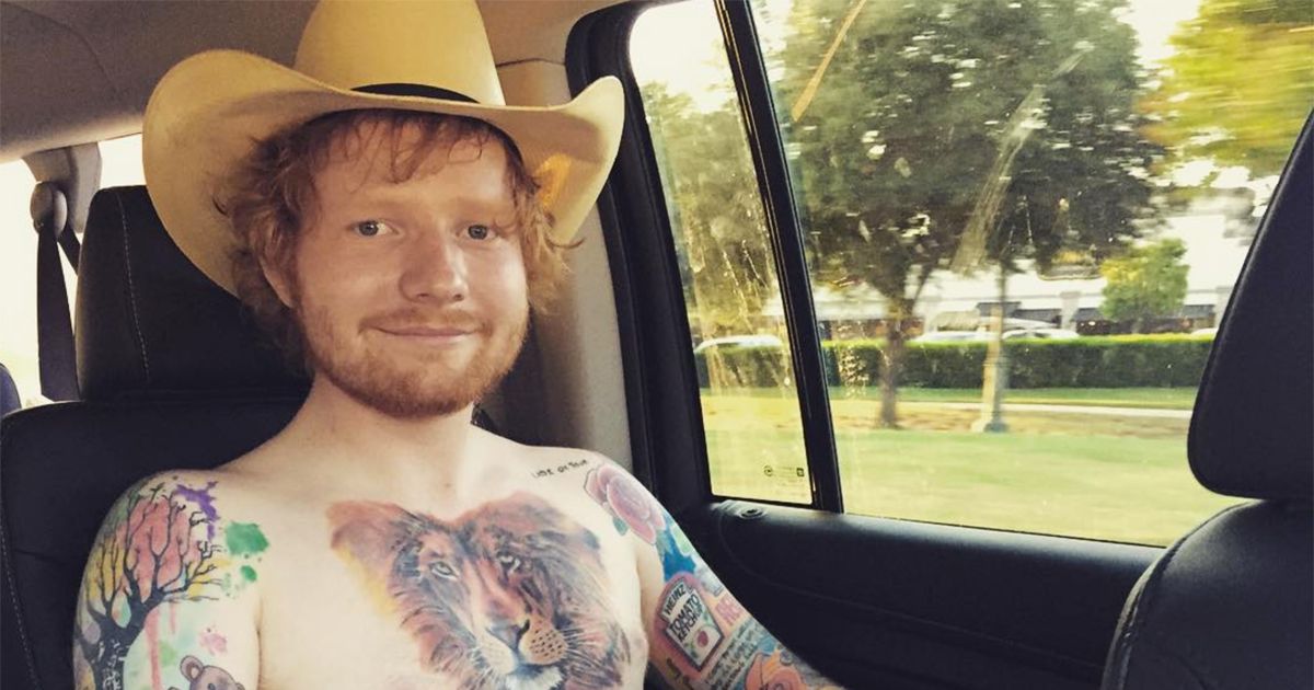 Ed Sheeran Has A Lot Of Tattoos
