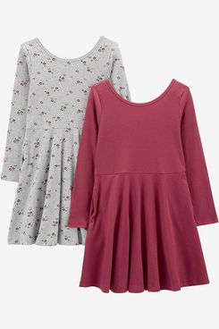 Simple Joys by Carter's 2 Pack Stretch Rib Dresses