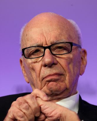 LONDON - JUNE 21: Chairman of News Corporation Rupert Murdoch listens during The Times CEO summit at the Savoy Hotel on June 21, 2011 in London, England. The summit included News Corporation chairman Rupert Murdoch, chief executives of Goldman Sachs, Santander and Vodafone and Labour Leader Ed Miliband. (Photo by Ben Gurr - WPA Pool/ Getty Images)