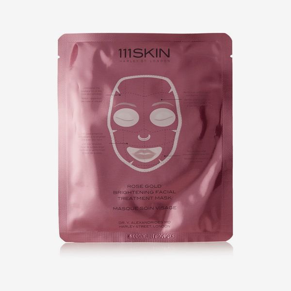 111Skin Mascarilla facial iluminadora de oro rosa