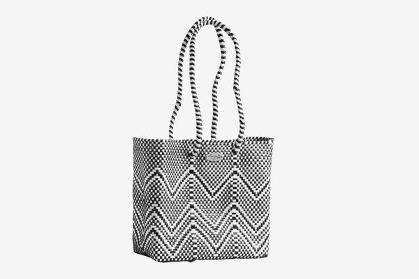 Abrazo Style Oaxaca Zig-Zag Woven Tote Bag