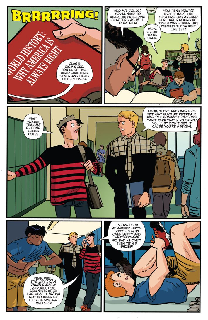710px x 1091px - Archie Comic Reveals Jughead Is Asexual