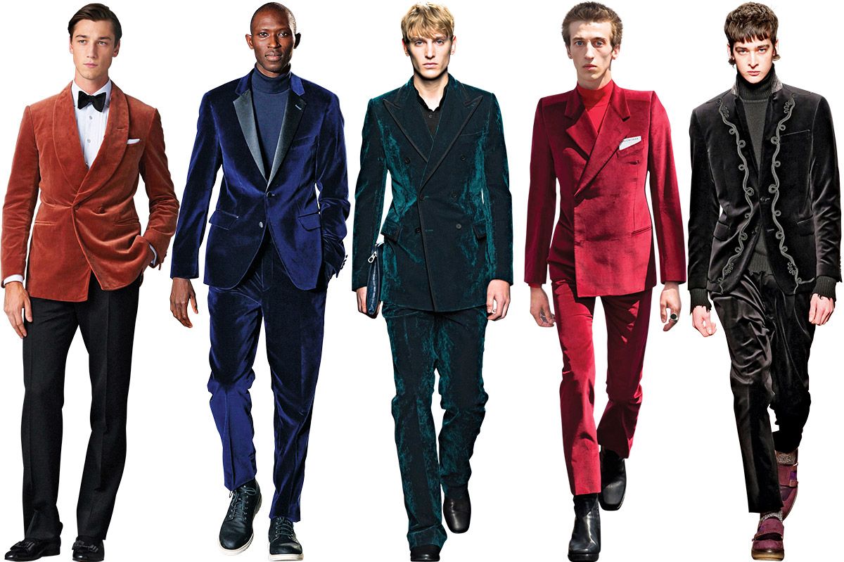 15 Stylish Velvet, Pinstripe, and Shiny Suits for Grooms