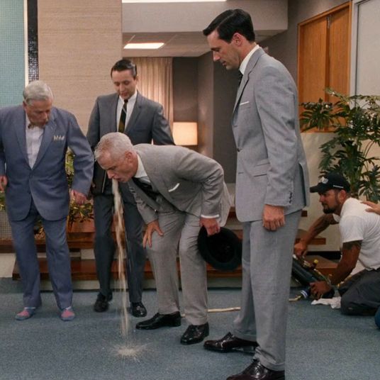 mad men roger puking scene hbo max crew member visible