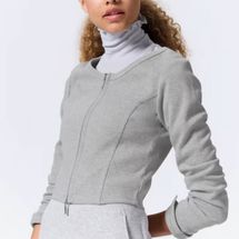 GU Ribbed Double Zip Cardigan