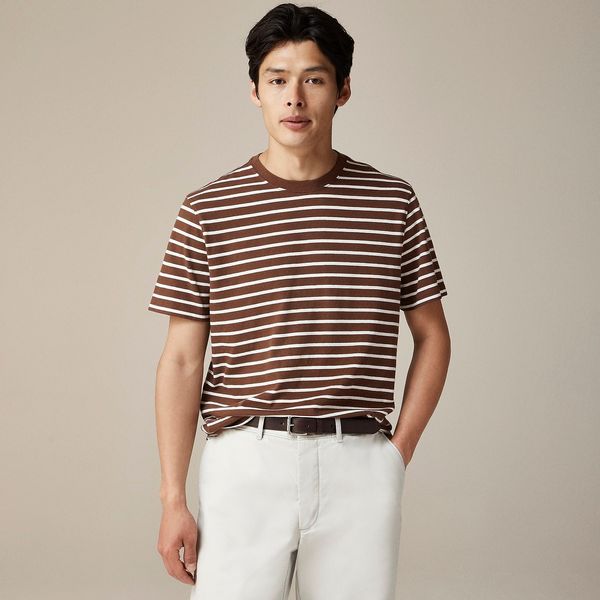 J.Crew Vintage-Wash Cotton T-shirt in Stripe