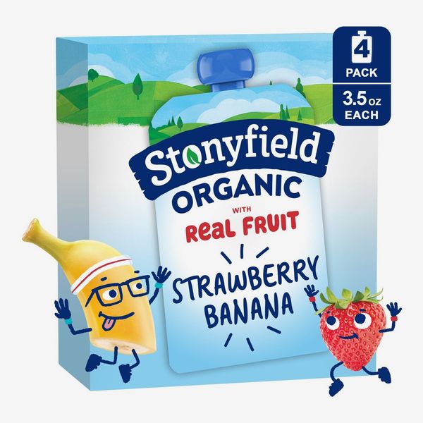 Stonyfield Organic Kids’ Strawberry Banana Yogurt - 4ct/3.5oz Pouches
