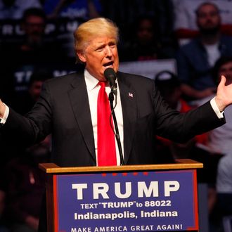Donald Trump Holds Rally With Former Basketball Coach Bobby Knight