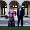 Former President Trump Arrives At A Fundraiser In Palm Beach, Florida