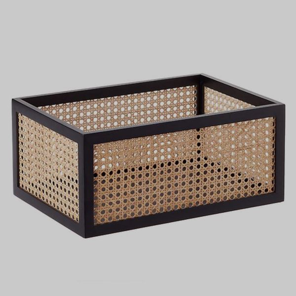 The Container Store Artisan Rattan Cane Bin