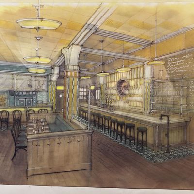Concept art for Lafayette, opening next month.