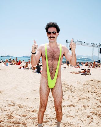 Sacha Baron Cohen in <i>Borat</i>. 