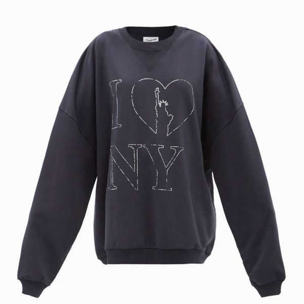 Vaquera 'I Love NY' Cotton-Jersey Sweatshirt