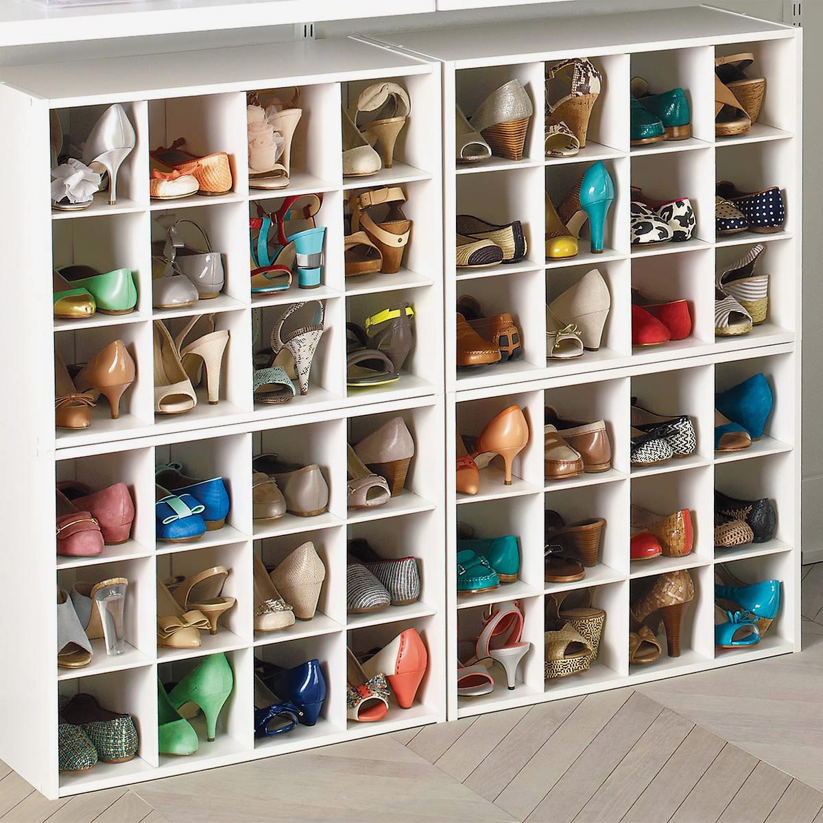 shoe cubbies for closet