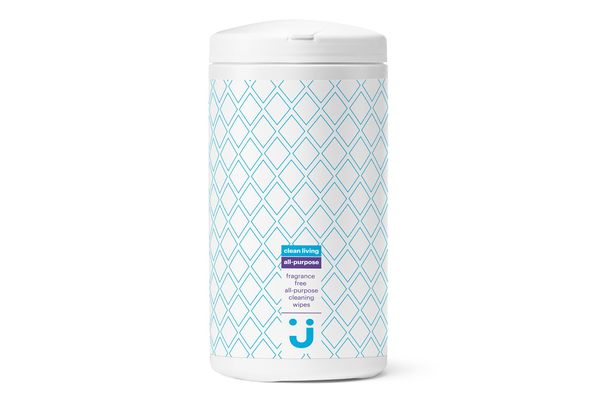 Uniquely J Clean Living All-Purpose Cleaning Wipes, Fragrance-Free, 75 Count