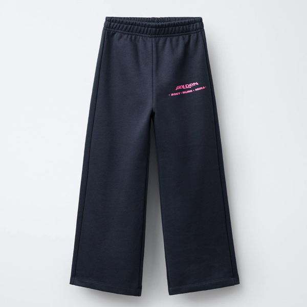 Zara KPop Demon Hunters Wide Leg Fleece Pants