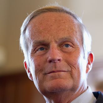 U.S. Rep. Todd Akin (R-MO) and Former Speaker of the House Newt Gingrich (not pictured) address the media on September 24, 2012 in Kirkwood, Missouri. Gingrich was in the St. Louis area to attend a fundraiser for Akin's U.S. Senate campaign against incumbent Claire McCaskill.