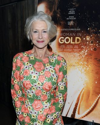 Helen Mirren/WOMAN IN GOLD Cocktail reception At Elyx House New York
