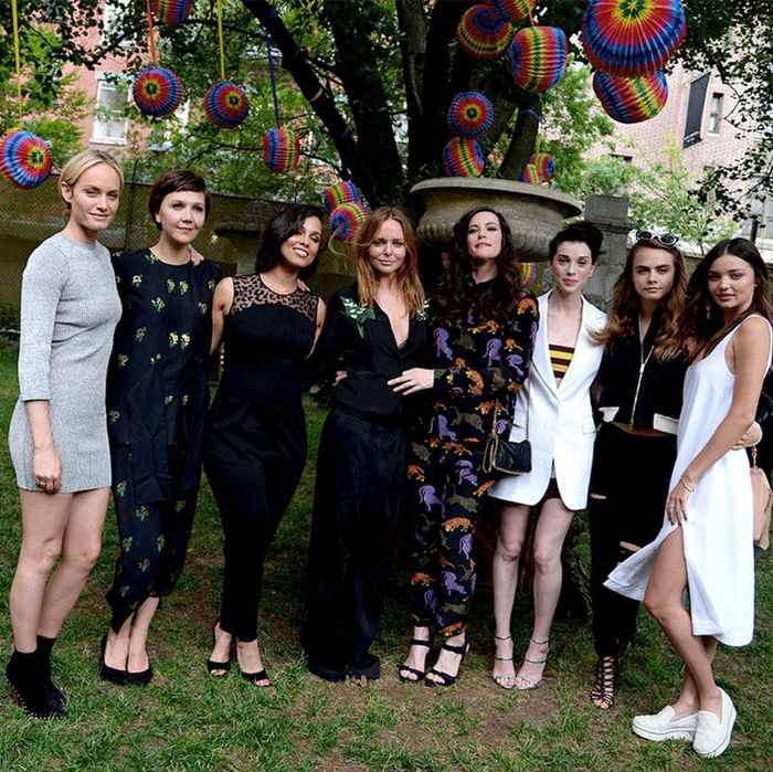 At Stella McCartney's garden party for her 2016 resort collection.