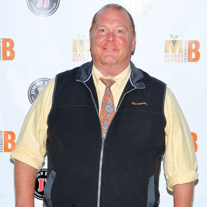 Batali, at last night's gala.