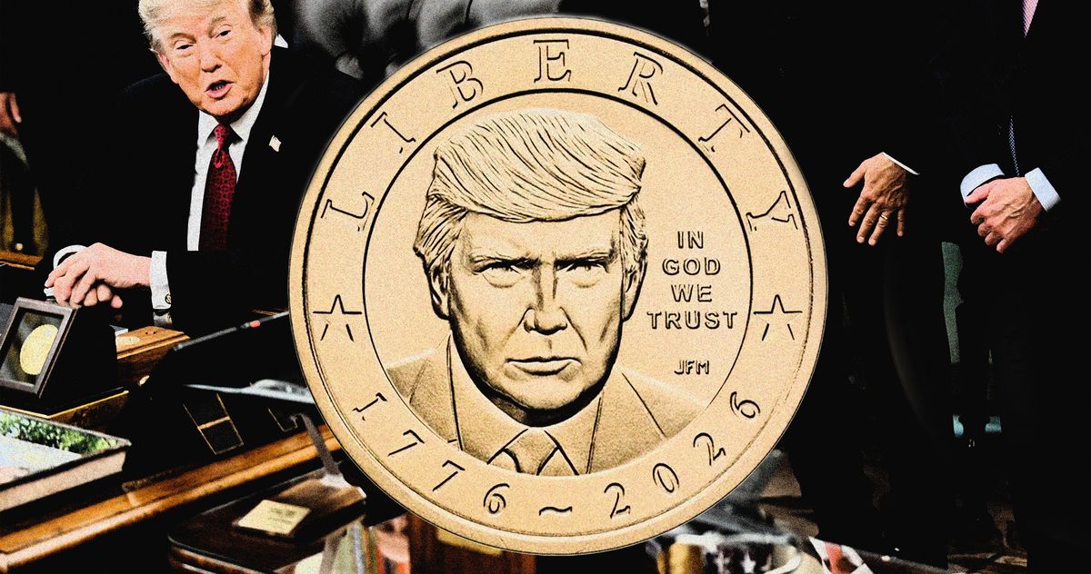 Trump Got His Face on Some Gold-Colored Currency
