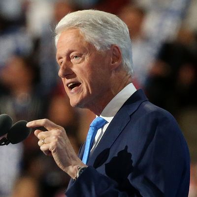 Bill Clinton speaks at the Democratic National Convention.