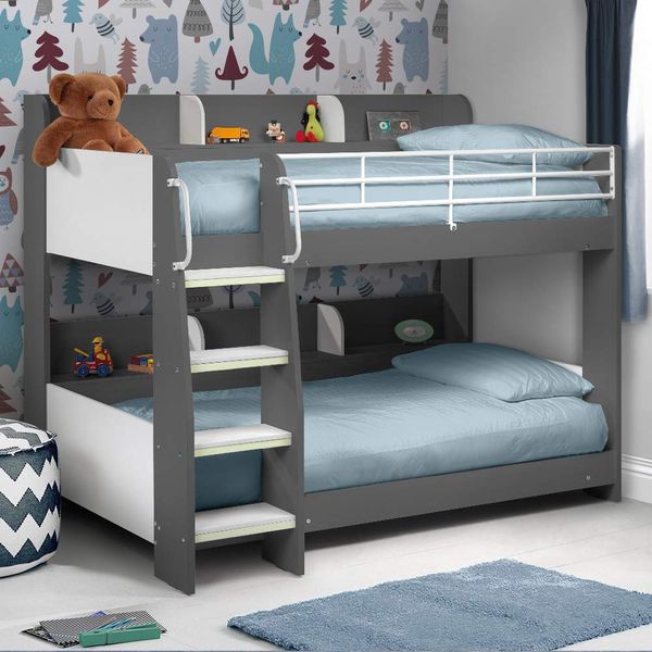 Happy Beds Wood and Metal Bunk Bed