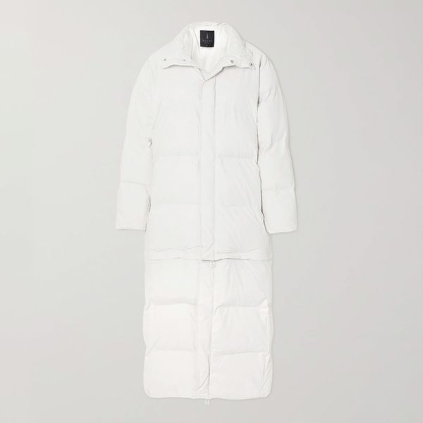 Rains Convertible Quilted Padded Glossed-Shell Coat