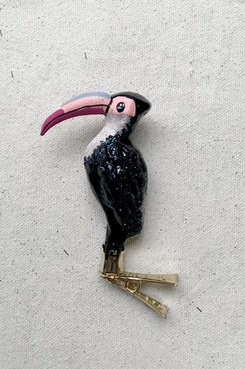 John Derian Toucan Clip-On Ornament